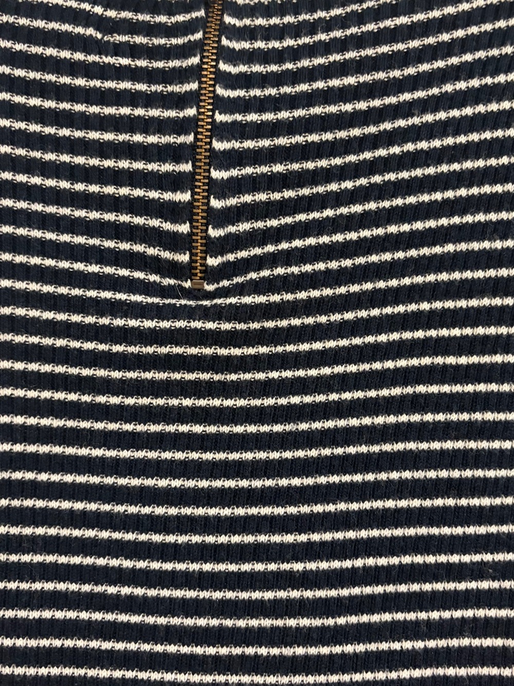 Old Navy Navy & White Striped Top - Ziiper detail back - Picture 3 of 4